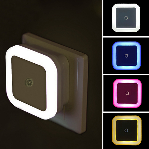 LED veilleuse capteur de mouvement éclairage Mini ue US Plug veilleuse lampe pour enfants enfants salon chambre lumières éclairage ► Photo 1/6