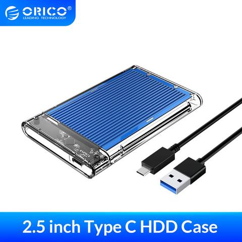 Boîtier de disque dur portable ORICO 2 to USB 3.0 to SATA HDD boîtier de boîtier externe sans vis pour Windows/Mac ► Photo 1/6