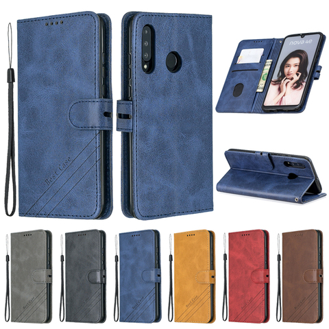 Coque à rabat en cuir pour Huawei, compatible modèles P30 Lite, P30 Pro, p30lite, P20, P40 Lite E, P40 Pro ► Photo 1/6