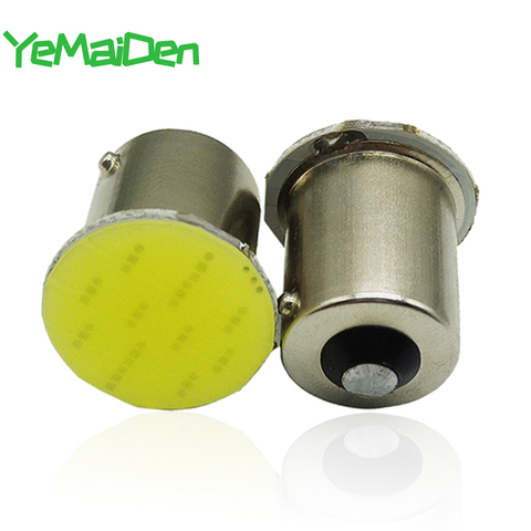 Ampoule LED COB BA15S, 1x1156, 12V, 12 SMD, 7000K, 1157 BAY15D, clignotant, feu de stationnement, blanc, rouge ► Photo 1/6