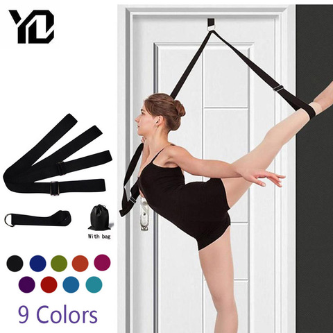 Sangle de porte de 3M, flexible, extensible, Yoga, étirement des jambes, anneau en D, ceinture de gymnastique, résistance, Fitness ► Photo 1/6