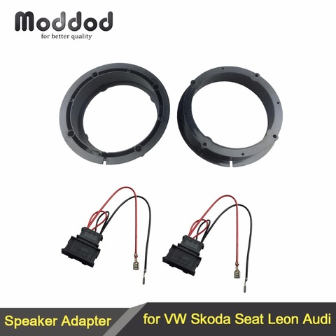 Adaptateur haut-parleurs pour VW Golf IV Passat Polo Skoda Seat Leon Audi adaptateur haut-parleur anneaux 165mm 6.5 