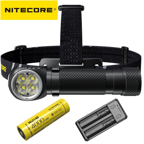 Phare d'origine Nitecore HC35 2700 Lumens 4x CREE XP-G3 S3 led nouvelle génération 21700 en forme de L avec lampe de poche batterie 4000mAh ► Photo 1/6