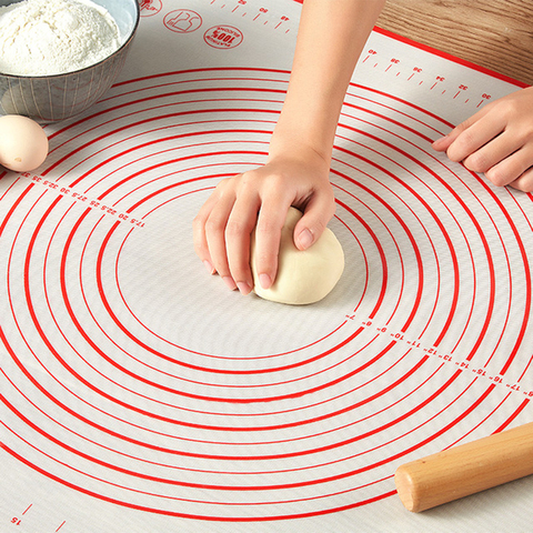 Pétrissage pâte tapis Silicone tapis de cuisson Pizza pâte fabricant pâtisserie cuisine cuisson Gadgets cuisson Table tapis tapis plaque de cuisson ► Photo 1/6