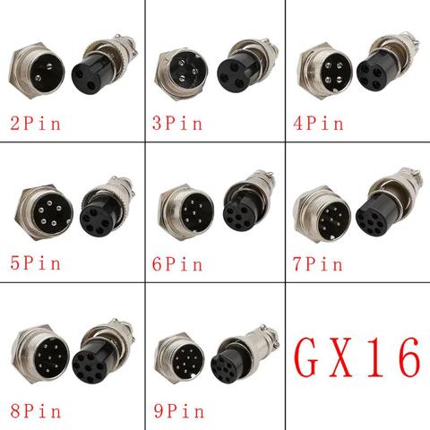 Prises de châssis à 9 broches, 2,3,4,5,6,7,8 broches, connecteurs de prise micro GX16 pour Microphone, utilisés sur de nombreux Radios de CB et Radios Ham ► Photo 1/5