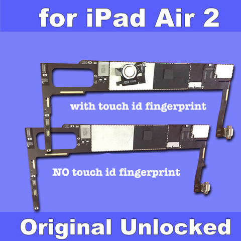 Carte mère A1566 débloquée pour ipad 6 Air 2, 16 go/32 go/64 go/128 go, avec iCloud, circuit imprimé principal avec puces complètes ► Photo 1/2