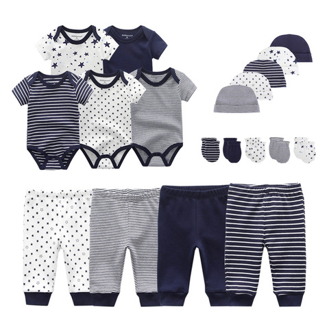 Ensemble solide de vêtements pour bébé garçon | Combinaisons + pantalons + chapeaux + gants, vêtements pour petite fille, en coton, nouvelle collection 2022 ► Photo 1/4