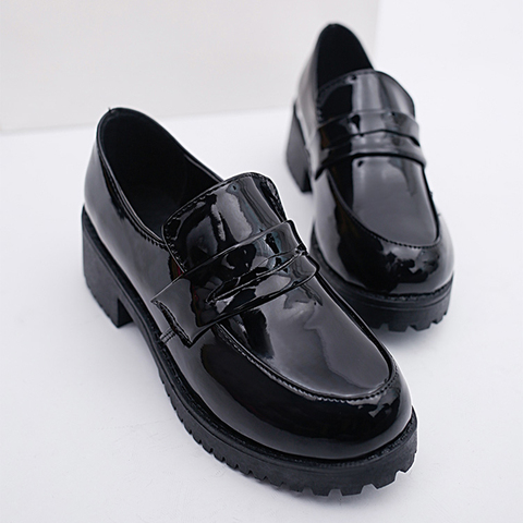 Mignon Lolita fille femmes femme de chambre bottes chaussures bout rond en cuir chaussures japonais JK lycée uniforme Kawaii Anime Cosplay ► Photo 1/4