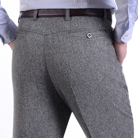 MRMT 2022 marque printemps et été hommes pantalons mince moyen-âge pantalon décontracté coupe large pour homme droit taille haute pantalon ► Photo 1/5