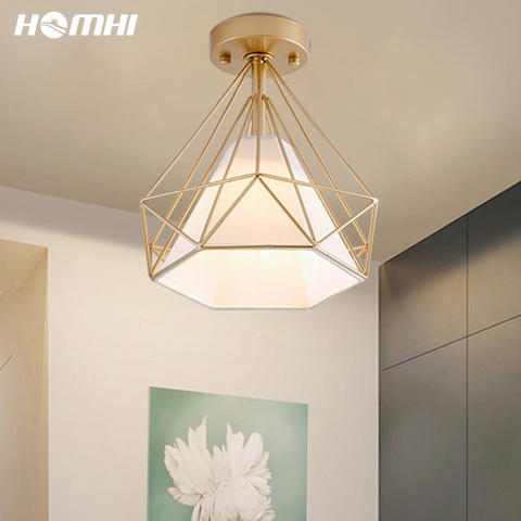 Or diamant plafonniers Luminaire pour Salon Led lumières pour chambre nordique décoration Salon fer chambre hall couloirs ► Photo 1/6