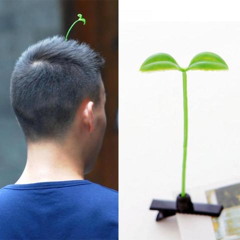 4 pièces mode unisexe drôle herbe Clips Adorable fleur champignon herbe germe haricot antenne épingles à cheveux chapeaux cheveux griffe pince pince ► Photo 1/6