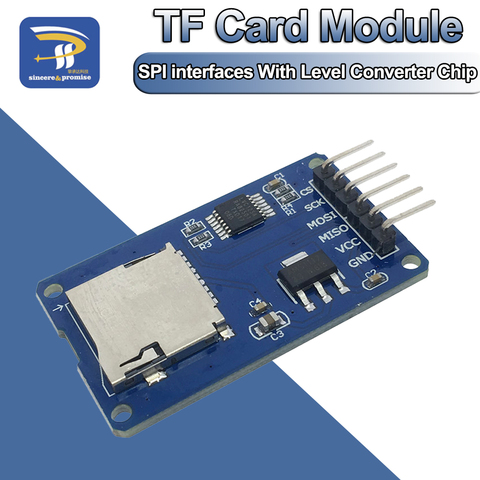 Micro SD carte Mini TF lecteur de carte Module SPI interfaces avec convertisseur de niveau puce 5 V/3.3 V pour Arduino KIT de bricolage ► Photo 1/6