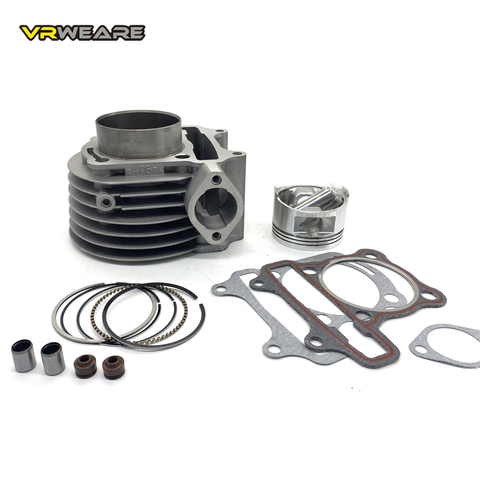 Kit cylindre-Piston de 57.4mm, GY6150, pour Scooter, 4 temps, cyclomoteur, ATV, QUAD GY6 150 157QMJ 1P57QMJ ► Photo 1/6