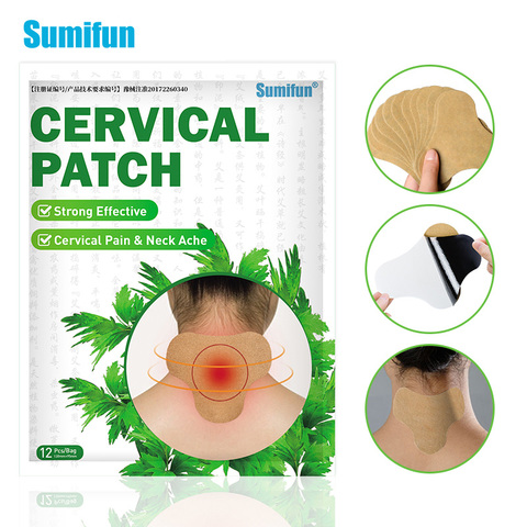 Sumifun-Patch Cervical, autocollant pour le soulagement des douleurs arthrite, 12/24/36 pièces, plâtre médical pour le cou, les épaules, l'absinthe ► Photo 1/6