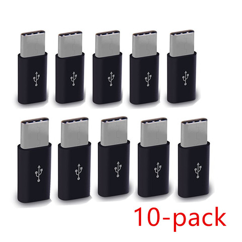 Câble Micro USB vers type-c pour téléphone Android, 10 pièces, adaptateur de charge pour Huawei p30 Samsung Galaxy A8 2022 A7 2017 a5 2017 ► Photo 1/6