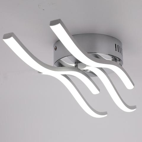 24W 12W 18W LED plafonnier AC85-265V Design moderne incurvé 2/3/4 lumières pour Bar Restaurant chambre salon ► Photo 1/6