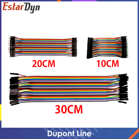 Ligne Dupont 10cm/20CM/30CM mâle à mâle + femelle à mâle + femelle à femelle câble de raccordement Dupont pour KIT de bricolage arduino ► Photo 1/6