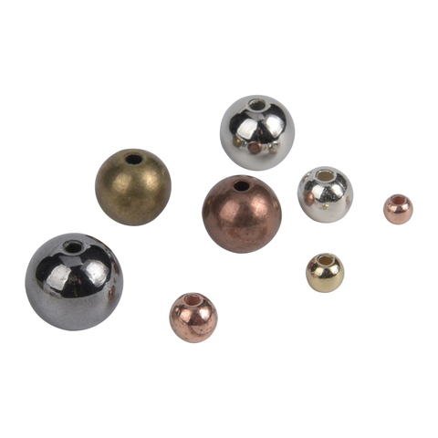 Perles rondes pour la fabrication de bijoux, 30 – 500 pièces/lot, 3, 4, 5, 6, 8, 10mm ► Photo 1/6