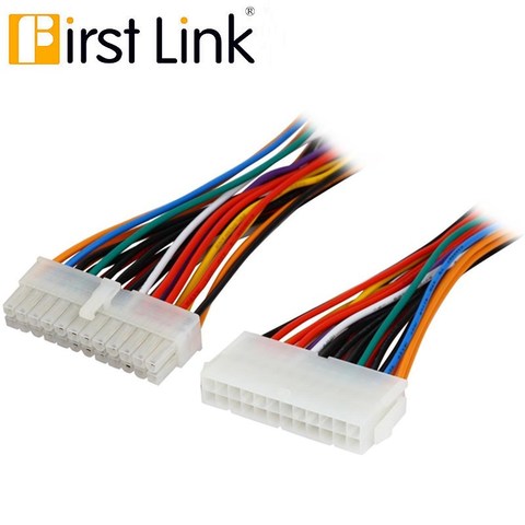 Premier lien ATX24EX-8 8 po. Câble d'extension d'alimentation ATX pour carte mère 24 broches, F/M femelle à mâle ► Photo 1/6