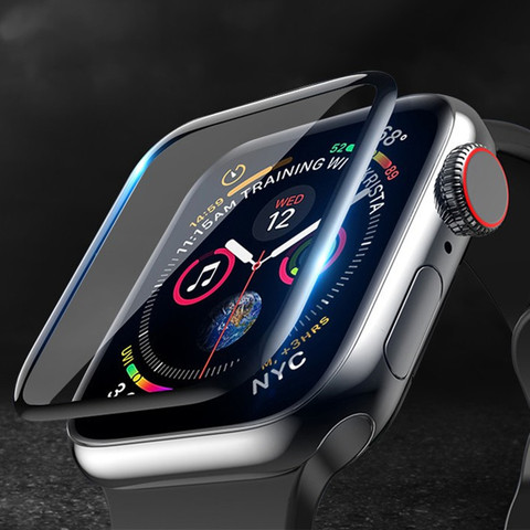 Verre souple pour bracelet de montre apple montre apple 5 4 3 44mm 40mm 42mm/38mm iwatch housse de protection d'écran accessoires de montre apple ► Photo 1/6