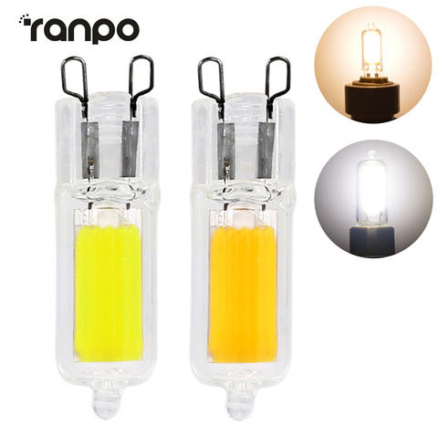 Mini ampoule LED G9 en cristal de verre, remplacement de lampe halogène pour lustre de maison, luminaire suspendu, 3W 5W 25W 45W, 110V 220V ► Photo 1/6