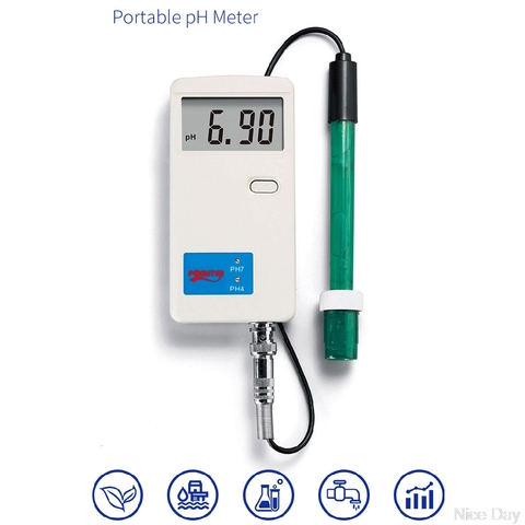 Testeur d'eau numérique de PH-012 qualité de ph-mètre de pureté pour le laboratoire chimique de biologie 0.00-14.00ph analyseur My09 20 livraison directe ► Photo 1/6