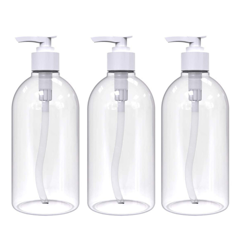 1/3 PcsPortable bouteille de voyage 500ml bouteilles en plastique pour voyage sous bouteille shampooing cosmétique Lotion conteneur pompe bouteilles disstylos ► Photo 1/6