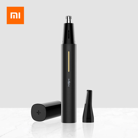 Xiaomi 2-en-1 électrique nez cheveux tondeuse Portable nez cheveux Temple sourcil rasoir tondeuse étanche sûr nettoyant outil pour hommes ► Photo 1/6