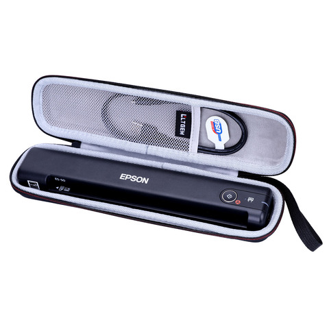 LTGEM EVA étui rigide pour Epson main d'oeuvre ES-50 Scanner de documents Portable alimenté par feuille pour PC et Mac ► Photo 1/6