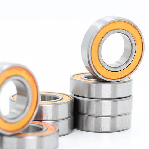 6800RS roulement ABEC-3 (10 pièces) 10*19*5mm Section mince 6800-2RS roulements à billes 61800 RS 6800 2RS avec L-1910DD scellé Orange ► Photo 1/6