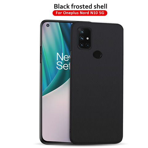 Coque en Silicone givré Ultra mince pour Oneplus 8T 8 7 Pro 7T Nord N10 5G TPU souple noir Fundas pour Oneplus 5T 5 6 Nord N100 N10 5G ► Photo 1/6