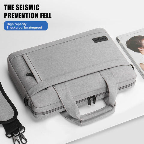 Sacoche pour ordinateur portable housse de protection sac à bandoulière HP étui de transport pour pro13 14 15.6 pouces Macbook Air ASUS Acer Lenovo Dell sac à main ► Photo 1/6