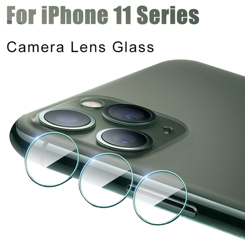 Protecteur d'écran pour caméra, en verre trempé pour iPhone 11 X XR 6 6S Plus SE 12 Pro 7 8 XS Max 11 Pro ► Photo 1/6
