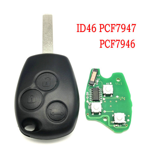 Datong – clé télécommande universelle 434 Mhz, vierge, pour voiture Renault Megane, Clio, Sandero, Duster, Kangoo, Logan, Modus, ID46 ► Photo 1/6