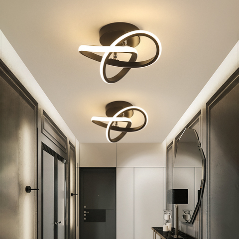 Moderne Led allée lumière plafonnier vestiaire couloir balcon Foyer plafonniers acrylique décoration maison Lustering Luminaire ► Photo 1/6