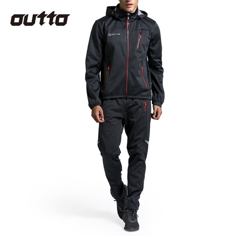 Hiver thermique coupe-vent polaire cyclisme vêtements hommes Jersey costume Sport en plein air imperméable équitation vélo pantalon chaud cyclisme ensembles ► Photo 1/6