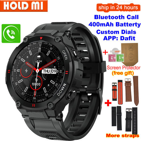 Montre connectée K22 pour hommes, Sport, Fitness, Bluetooth, appel, multifonction, commande musicale, réveil, rappel, pour téléphone, nouveauté 2022 ► Photo 1/6