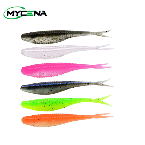 10 pièces 7cm/1.8g leurre de pêche Silicone appât souple appâts de pêche 2022 Wobbler leurres pour la pêche ► Photo 1/6