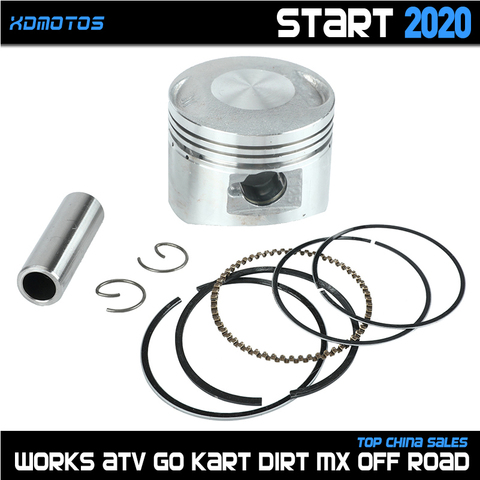 Ensemble de pistons à axe de 14mm de 52.4mm, pour Lifan 125cc, refroidissement à Air/huile, moteurs horizontaux, Dirt Pit Bike, ATV Quad, pièces ► Photo 1/6