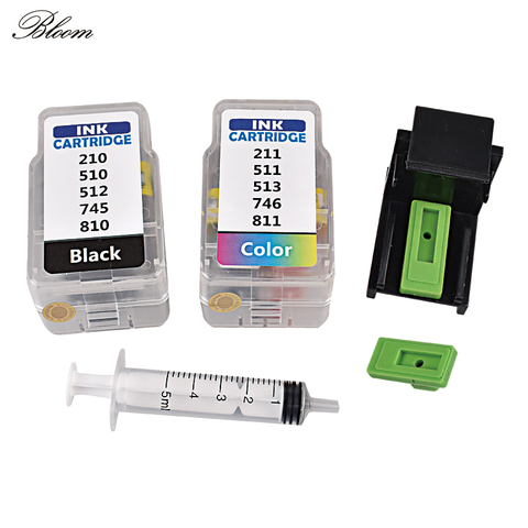 Kit de recharge de cartouche d'encre intelligente PG 510 511, compatible avec canon PIXMA IP2700 IP2780 IP2880 MP240 250 260 270 280 480 ► Photo 1/6