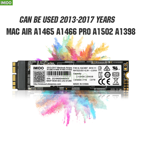 Nouveau 256GB 512GB 1 to SSD pour 2013 2014 2015 Macbook Pro Retina A1502 A1398 Macbook Air A1465 A1466 SSD iMac A1418 A1419 MAC SSD ► Photo 1/6