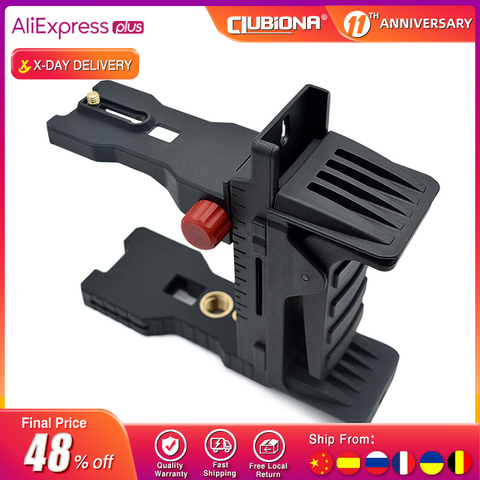 CLUBIONA – support magnétique réglable avec Clip, support de niveau Laser mural, Instrument Horizontal, Laser de ligne 1/4