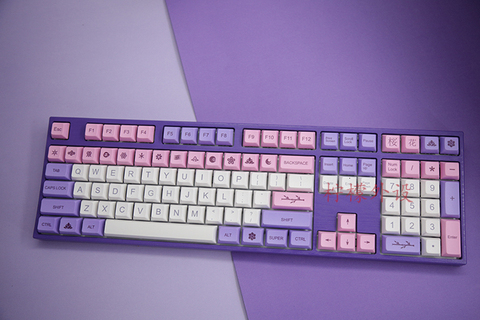 1 jeu de touches à sublimation PBT dye, clavier mechial, profil XDA, capuchons de clé supplémentaires pour Hana ► Photo 1/5