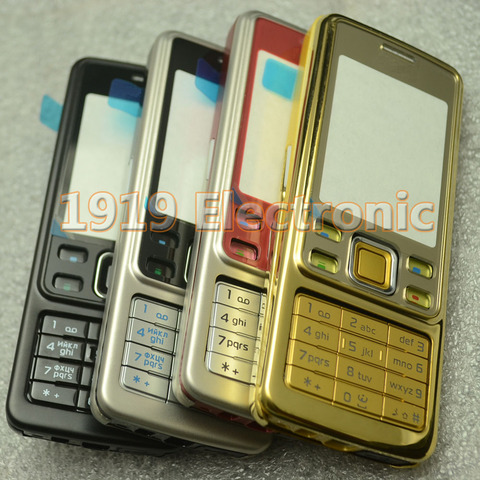 Nouveau boîtier complet de boîtier de téléphone portable + clavier anglais ou russe pour Nokia 6300 + outils ► Photo 1/1