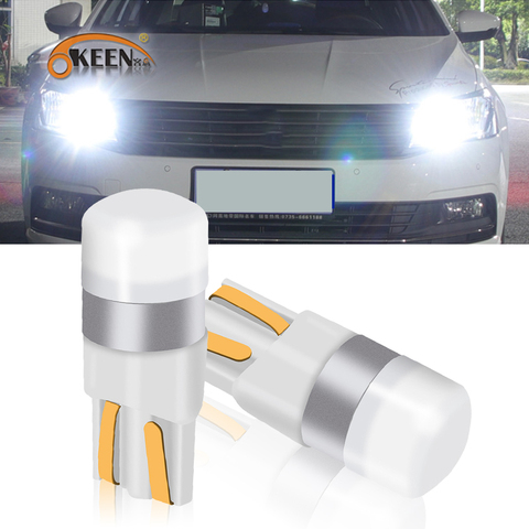 OKEEN T10 W5W LED voiture dégagement lumières lampe de lecture 3030 SMD Auto intérieur véhicule dôme porte ampoule accessoires tronc lumière 6000K ► Photo 1/6