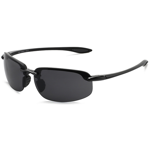 MAXJULI – lunettes de soleil classiques pour hommes, à la mode, sans bords, pour conduire, cyclisme, randonnée, sport, TR90, matériau UV400, 8001 ► Photo 1/6