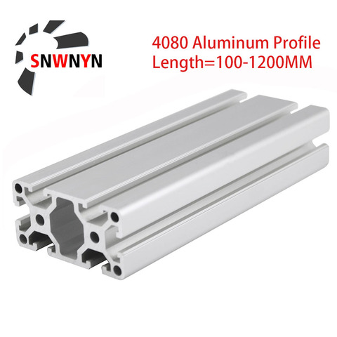 Rail linéaire anodisé en aluminium profilé 4080 pour pièces d'imprimante 3D CNC, 4080 Extrusion, Standard européen ► Photo 1/6