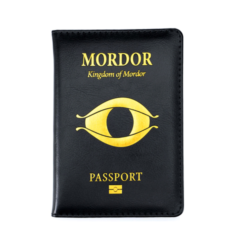 Terre du milieu ombre de Mordor couverture de passeport accessoires de voyage cadeaux de famille porte-passeport ► Photo 1/6