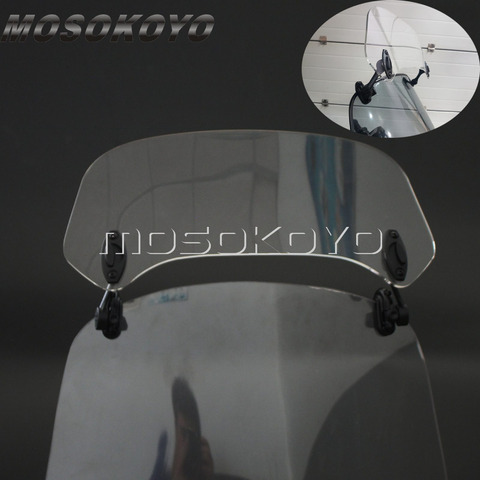 Déflecteur d'air Transparent pour moto Honda, F800, R1200GS, KAWASAKI et YAMAHA, pour pare-brise réglable ► Photo 1/6