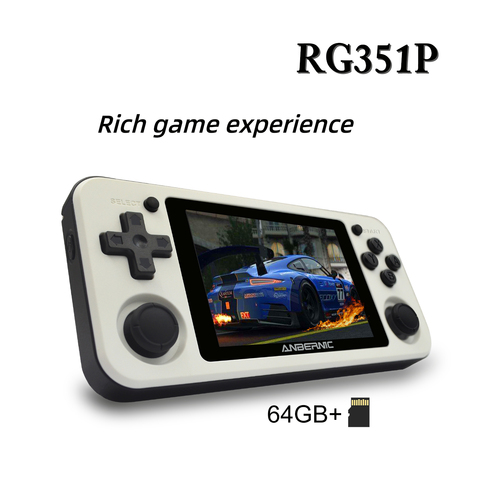 ANBERNIC RG351M RG351P rétro Console de jeu vidéo en alliage d'aluminium coque 2500 Console de jeu Portable RG351 lecteur de jeu Portable ► Photo 1/6